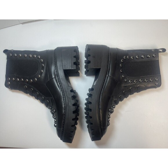 Karl Lagerfeld Paris Breck Studded Booties Sz 6 New - Picture 6 of 10